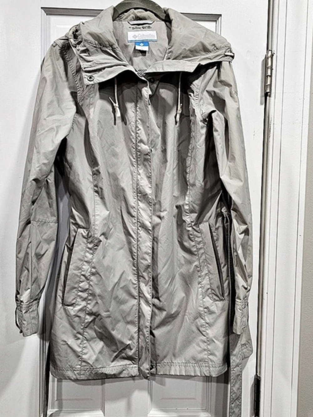 Columbia Pardon My Trench Rain Jacket Gray Medium